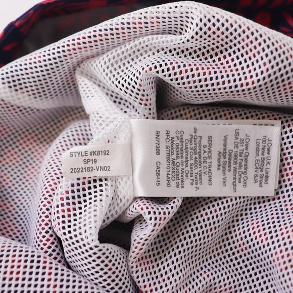 J. Crew 9 Inch Stretch Eco Board Short in Vines Print Purple‎ Pink Palm Leaf 33 - Picture 8 of 8